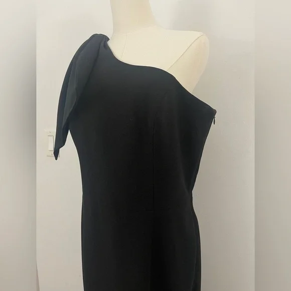 Dress the Population Tiffany One-Shoulder Midi Dress Black Size XL - Picture 9 of 14